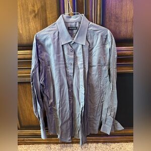 Men’s gray Jones New York dress shirt size 19 36/37